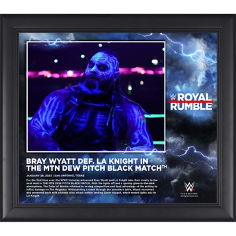 Bray Wyatt Framed 15" x 17" 2023 Royal Rumble Collage