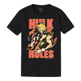 Men's Black Hulk Hogan Neon Collection T-Shirt