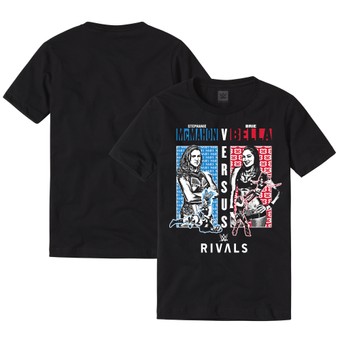 Men's Black Stephanie McMahon vs. Brie Bella WWE Rivals T-Shirt