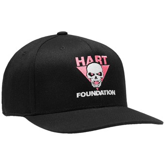 Men's Chalk Line Black Bret Hart  Snapback Hat