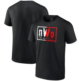 Men's Fanatics Branded Black nWo Split Logo T-Shirt