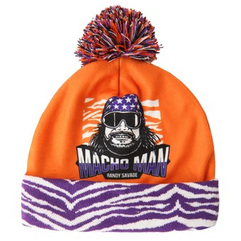 Purple/Orange "Macho Man" Randy Savage Knit Hat