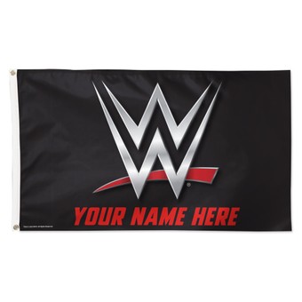 WinCraft WWE 3' x 5' One-Sided Deluxe Personalized Flag