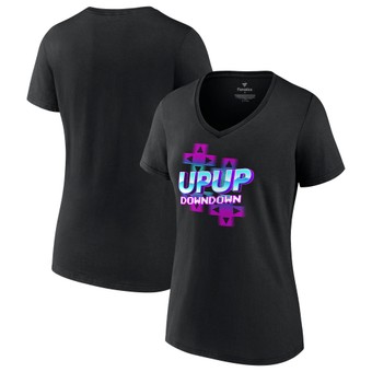 Women's Fanatics Branded Black UpUpDownDown Logo V-Neck T-Shirt